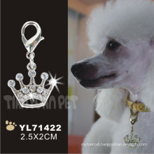 Crown Shape Diamante Pet Tag Cover, Dog Tag (YL71422)